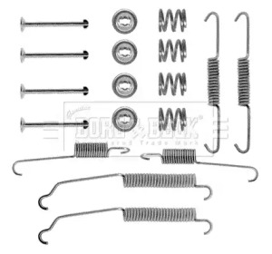 Комплектующие, колодки дискового тормоза BORG & BECK BBK6078