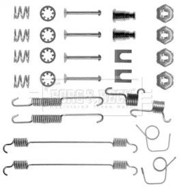 Комплектующие, колодки дискового тормоза BORG & BECK BBK6079