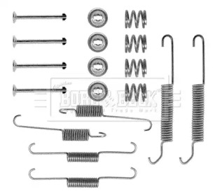 Комплектующие, колодки дискового тормоза BORG & BECK BBK6087