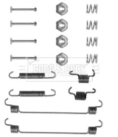 Комплектующие, колодки дискового тормоза BORG & BECK BBK6089