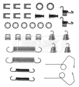 Комплектующие, колодки дискового тормоза BORG & BECK BBK6091