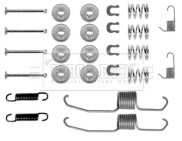 Комплектующие, колодки дискового тормоза BORG & BECK BBK6108