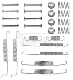 Комплектующие, колодки дискового тормоза BORG & BECK BBK6121