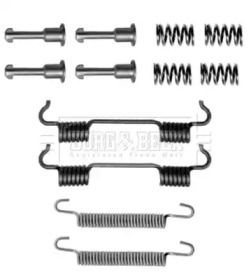 Комплектующие, колодки дискового тормоза BORG & BECK BBK6136