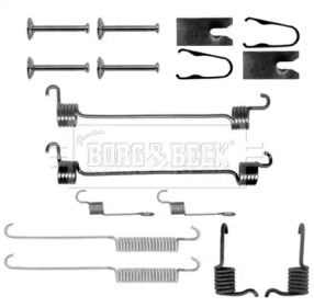 Комплектующие, колодки дискового тормоза BORG & BECK BBK6140