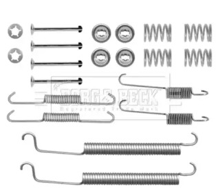 Комплектующие, колодки дискового тормоза BORG & BECK BBK6144