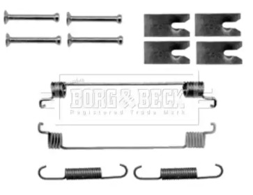 Комплектующие, колодки дискового тормоза BORG & BECK BBK6151