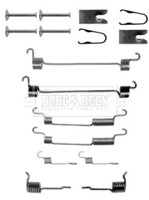 Комплектующие, колодки дискового тормоза BORG & BECK BBK6153