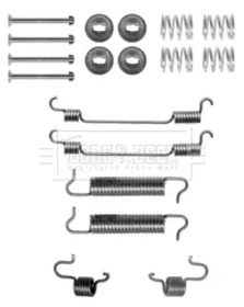 Комплектующие, колодки дискового тормоза BORG & BECK BBK6155