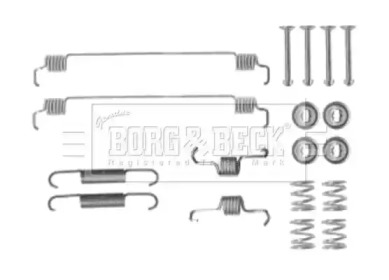 Комплектующие, колодки дискового тормоза BORG & BECK BBK6159