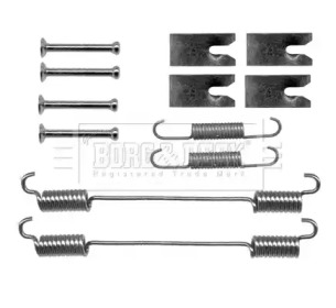 Комплектующие, колодки дискового тормоза BORG & BECK BBK6165