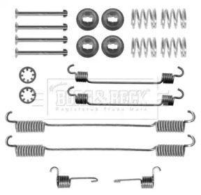 Комплектующие, колодки дискового тормоза BORG & BECK BBK6172