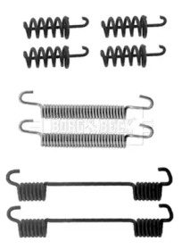 Комплектующие, колодки дискового тормоза BORG & BECK BBK6186