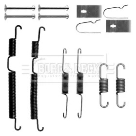 Комплектующие, колодки дискового тормоза BORG & BECK BBK6192