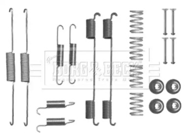 Комплектующие, колодки дискового тормоза BORG & BECK BBK6239