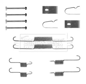 Комплектующие, колодки дискового тормоза BORG & BECK BBK6244