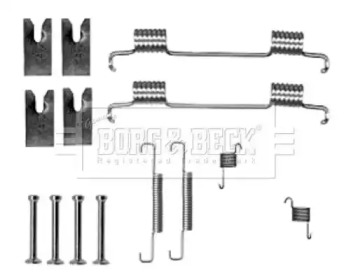 Комплектующие, колодки дискового тормоза BORG & BECK BBK6312