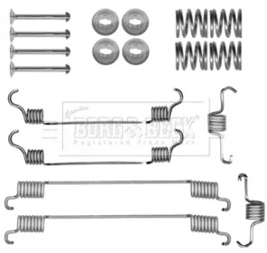 Комплектующие, колодки дискового тормоза BORG & BECK BBK6336