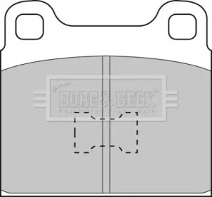 Комплект тормозных колодок BORG & BECK BBP1001