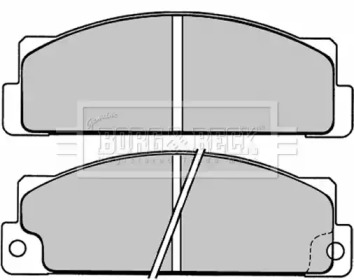 Комплект тормозных колодок BORG & BECK BBP1004