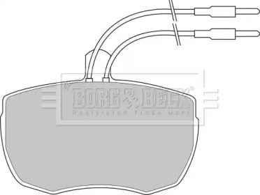 Комплект тормозных колодок BORG & BECK BBP1024