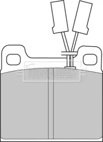 Комплект тормозных колодок BORG & BECK BBP1025