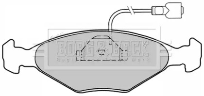 Комплект тормозных колодок BORG & BECK BBP1029