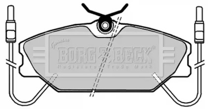 Комплект тормозных колодок BORG & BECK BBP1035