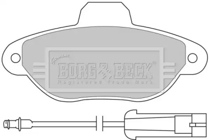 Комплект тормозных колодок BORG & BECK BBP1059