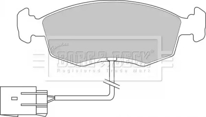 Комплект тормозных колодок BORG & BECK BBP1070