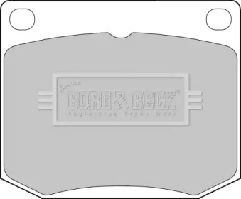 Комплект тормозных колодок BORG & BECK BBP1072