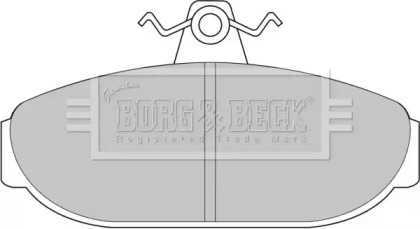 Комплект тормозных колодок BORG & BECK BBP1079