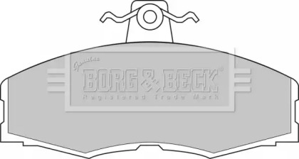 Комплект тормозных колодок BORG & BECK BBP1080