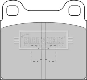 Комплект тормозных колодок BORG & BECK BBP1085