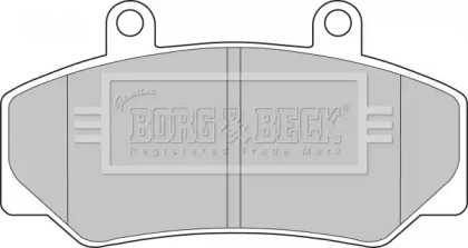 Комплект тормозных колодок BORG & BECK BBP1087