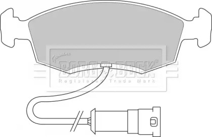 Комплект тормозных колодок BORG & BECK BBP1096