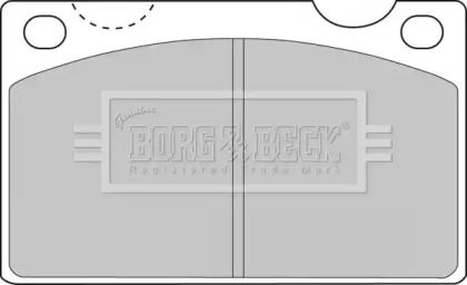 Комплект тормозных колодок BORG & BECK BBP1099