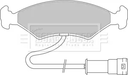 Комплект тормозных колодок BORG & BECK BBP1104