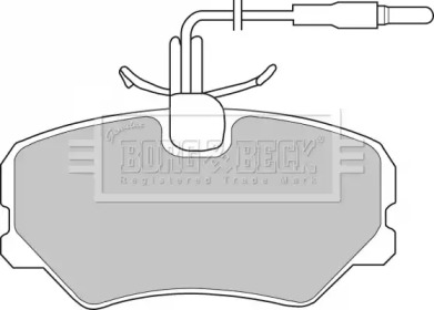 Комплект тормозных колодок BORG & BECK BBP1105