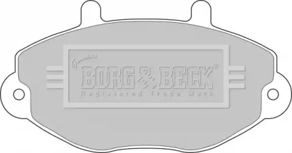 Комплект тормозных колодок BORG & BECK BBP1108