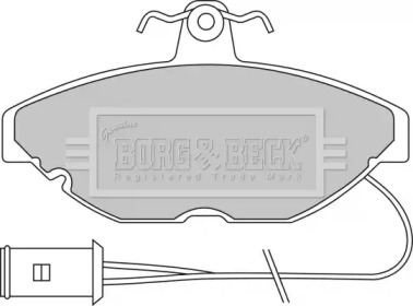 Комплект тормозных колодок BORG & BECK BBP1115