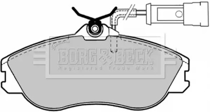 Комплект тормозных колодок BORG & BECK BBP1124