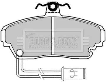 Комплект тормозных колодок BORG & BECK BBP1128