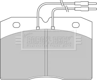 Комплект тормозных колодок BORG & BECK BBP1133