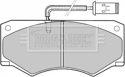 Комплект тормозных колодок BORG & BECK BBP1138