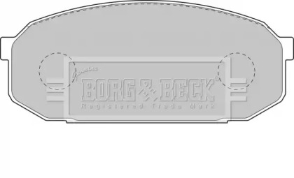 Комплект тормозных колодок BORG & BECK BBP1144