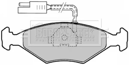 Комплект тормозных колодок BORG & BECK BBP1147