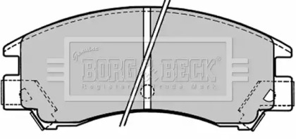 Комплект тормозных колодок BORG & BECK BBP1148