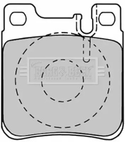 Комплект тормозных колодок BORG & BECK BBP1150