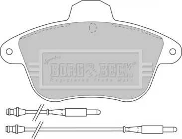 Комплект тормозных колодок BORG & BECK BBP1159